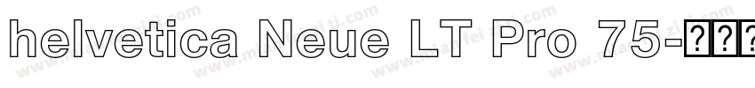 helvetica Neue LT Pro 75字体转换